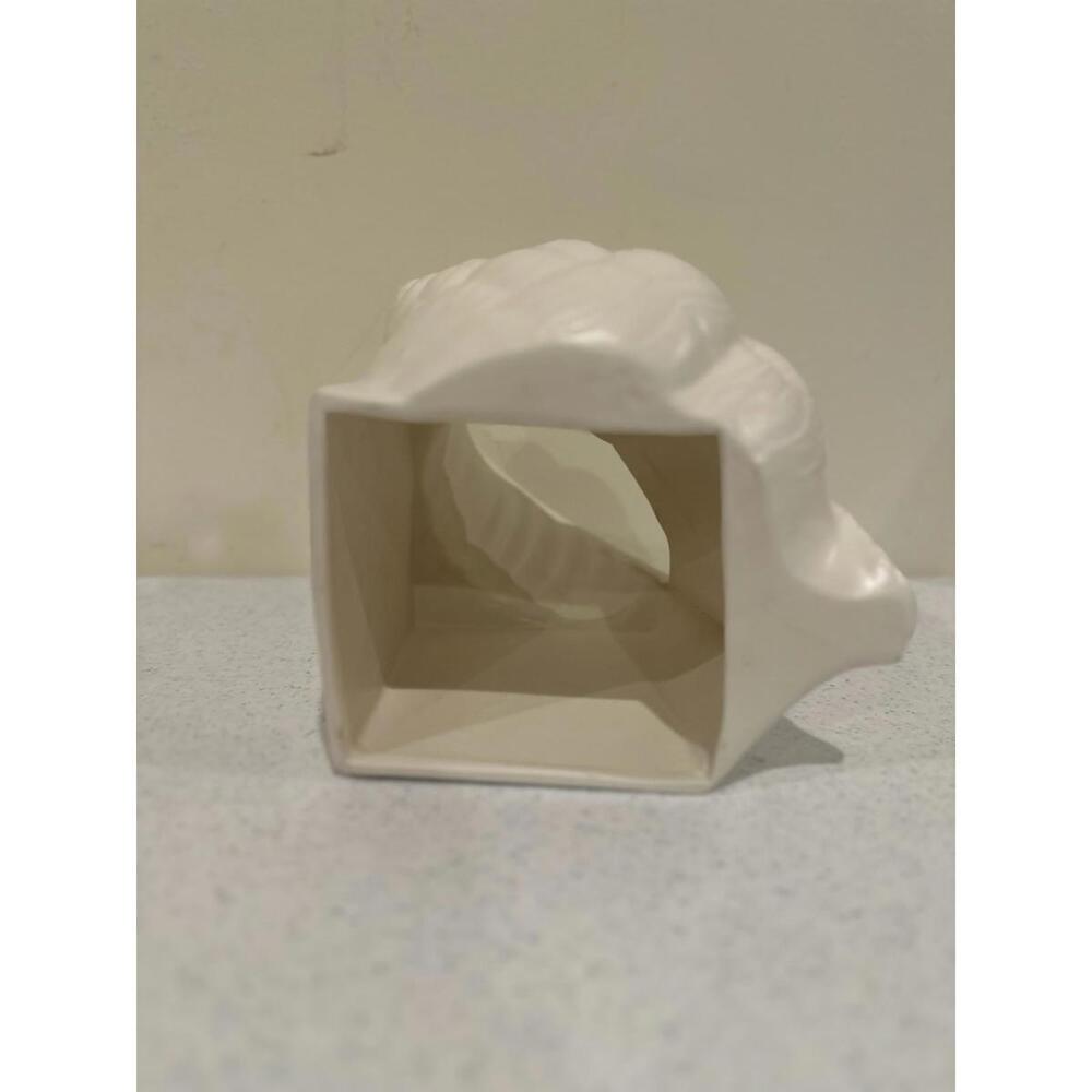 Vintage  Conch Sea Shell Tissue Box Cover Ceramic Pottery - Picture 6 of 11